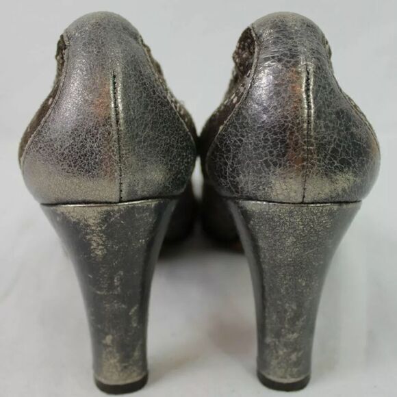 DONALD J PLINER ORINA LEATHER SNAKE PRINT PUMPS SHOES WOMEN'S 7.5 Made in Italy. - Picture 7 of 9